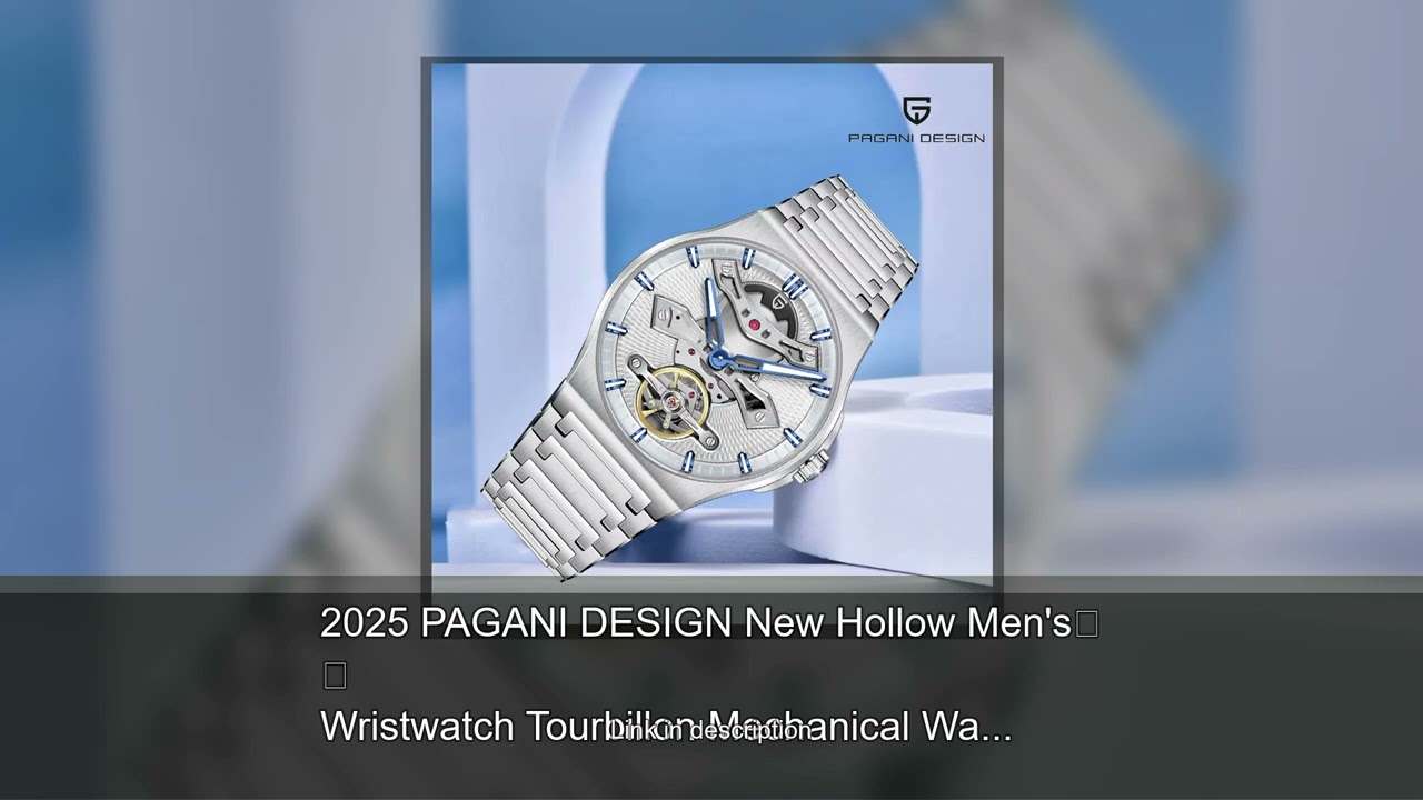 2025 PAGANI DESIGN New Hollow Men's Wristwatch Tourbillon Mechanical Watch Sapphire Glass 100M