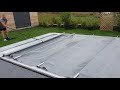 Fermeture piscine bache  barres