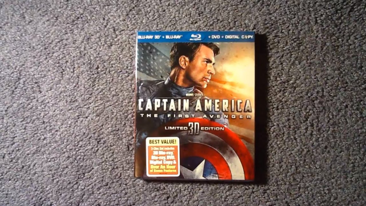 Unboxing Captain America: The First Avenger Blu-Ray 3D/Blu-Ray/DVD ...