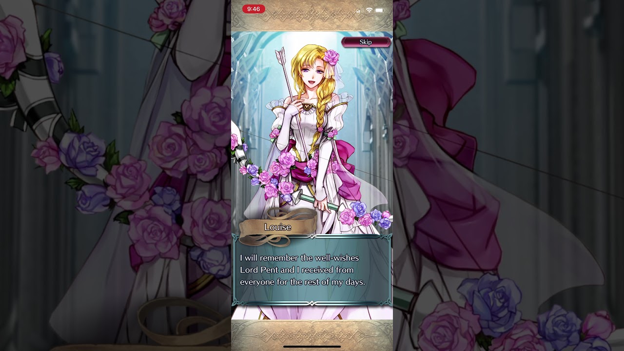 Fire Emblem Heroes - Bridal Louise Confession