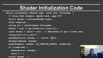 Online Graphics OpenGL 1: Shaders