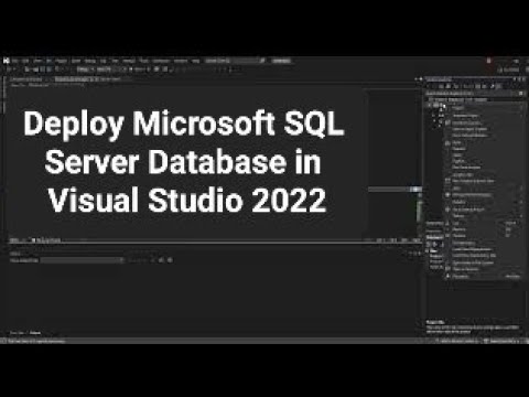 Publish Database Project in Visual Studio 2022 (MS SQL Server)