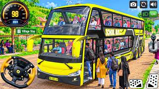 Bus Driving Game 2026 3D: Double Decker American bus pick drop passengers - android gameplay screenshot 1