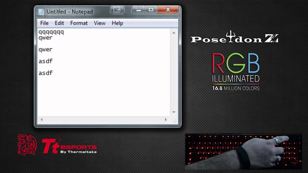 Poseidon Z RGB On The Fly Macro Recording Tutorial
