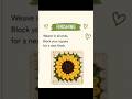 Crochet Sunflower Granny Square 🌻 Easy Free Pattern for Beginners#CrochetSunflower #SunflowerGranny