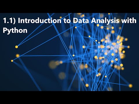1.1) Introduction to Data Analytics with Python