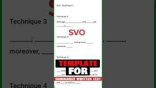 Summarize written text template | How to do summarize written text PTE