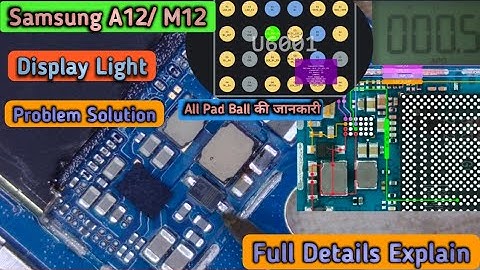Samsung M12/A12 Display Light Solutions || Samsung A12 Display Light Problem Full Details