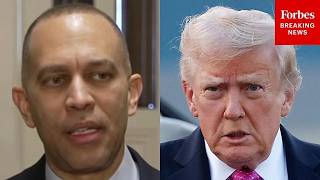 'No Justification For A Regime-Change War': Hakeem Jeffries Slams Trump For Strikes On Iran