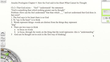 Anselm Proslogion Chapter 4