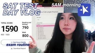MY *SAT TEST DAY* VLOG | stressing, random thoughts, exam routine screenshot 5