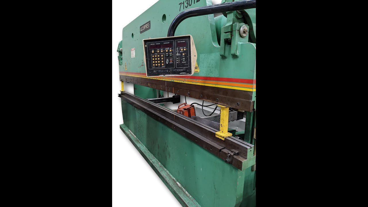 16578 ACCURPRESS 713012 PRESS BRAKE YouTube