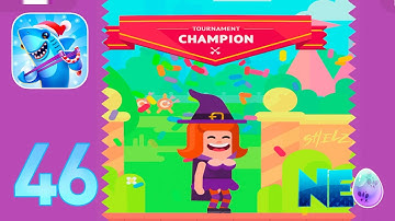 Bowmasters: Gameplay Walkthrough Part 46 - Stephanie the Witch Tournament! (iOS, Android)