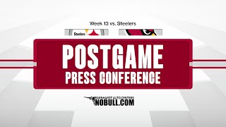 Jonathan Gannon Postgame Press Conference | Cardinals vs. Steelers Week 13 News
