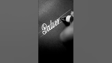 How to write Patience in cursive writing with gel pen #cursivewriting #writingsupport #writebetter