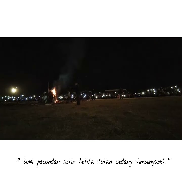 Bumi pasundan lahir ketika tuhan lagi seyum