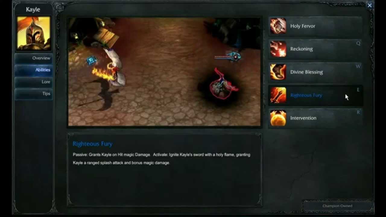 kayle abilities league of legends youtube
