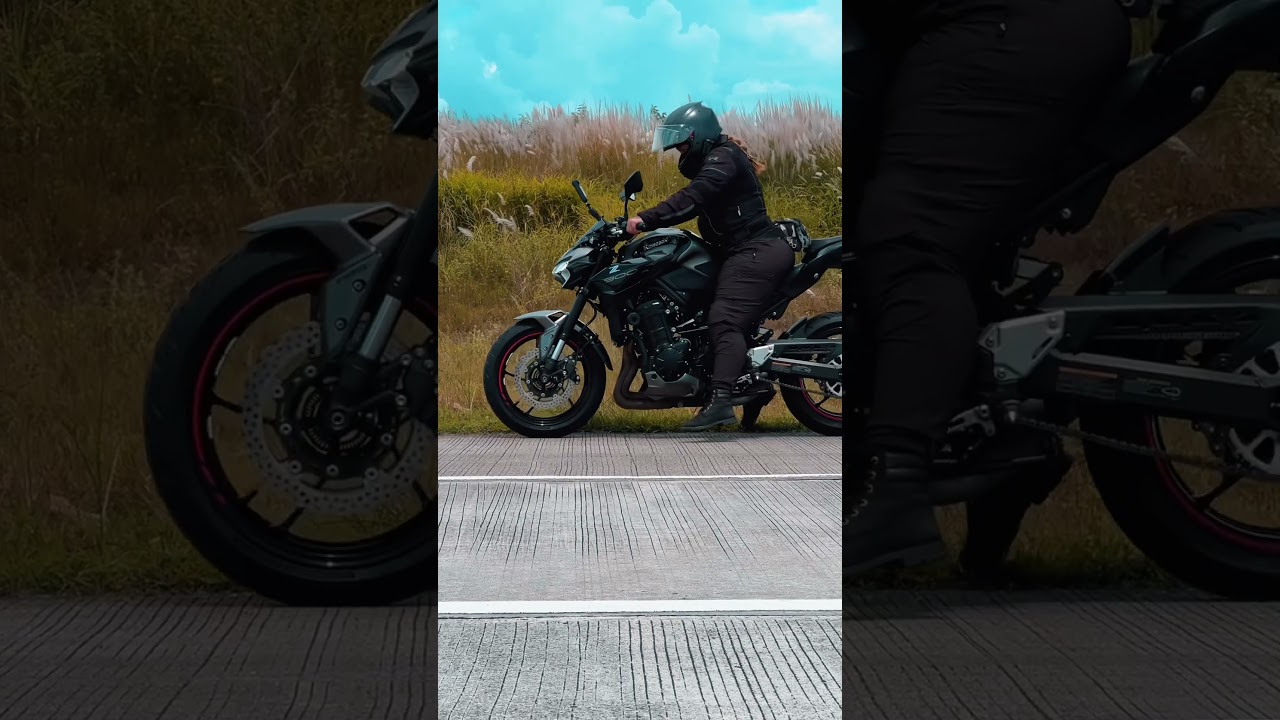 Tip-toe Rider be like🫣😅🏍️🤙 