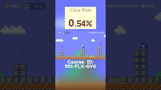 1-1 with only p as a foothold #smm2 #shorts #gaming #supermariomaker