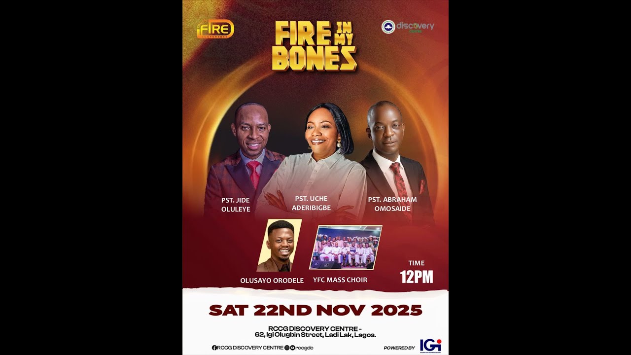 YOUTH FIRE CONFERENCE 2025|| FIRE IN MY BONES || DAY 2 || 21-11-2025 ...