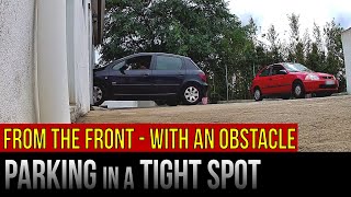 Parking in a Tight Spot: From the Front – With an Obstacle by Conduite Facile 14,969 views 9 months ago 3 minutes, 6 seconds