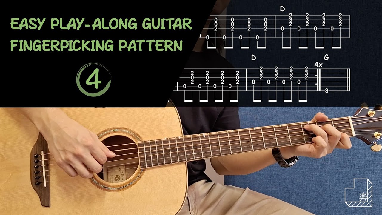 Ep4 Easy Play-along Guitar Fingerpicking Patterns 勾弦伴奏練習 - YouTube