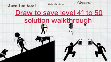 Draw to save level 41 to 50 solution walkthrough #drawtosave #gameplay