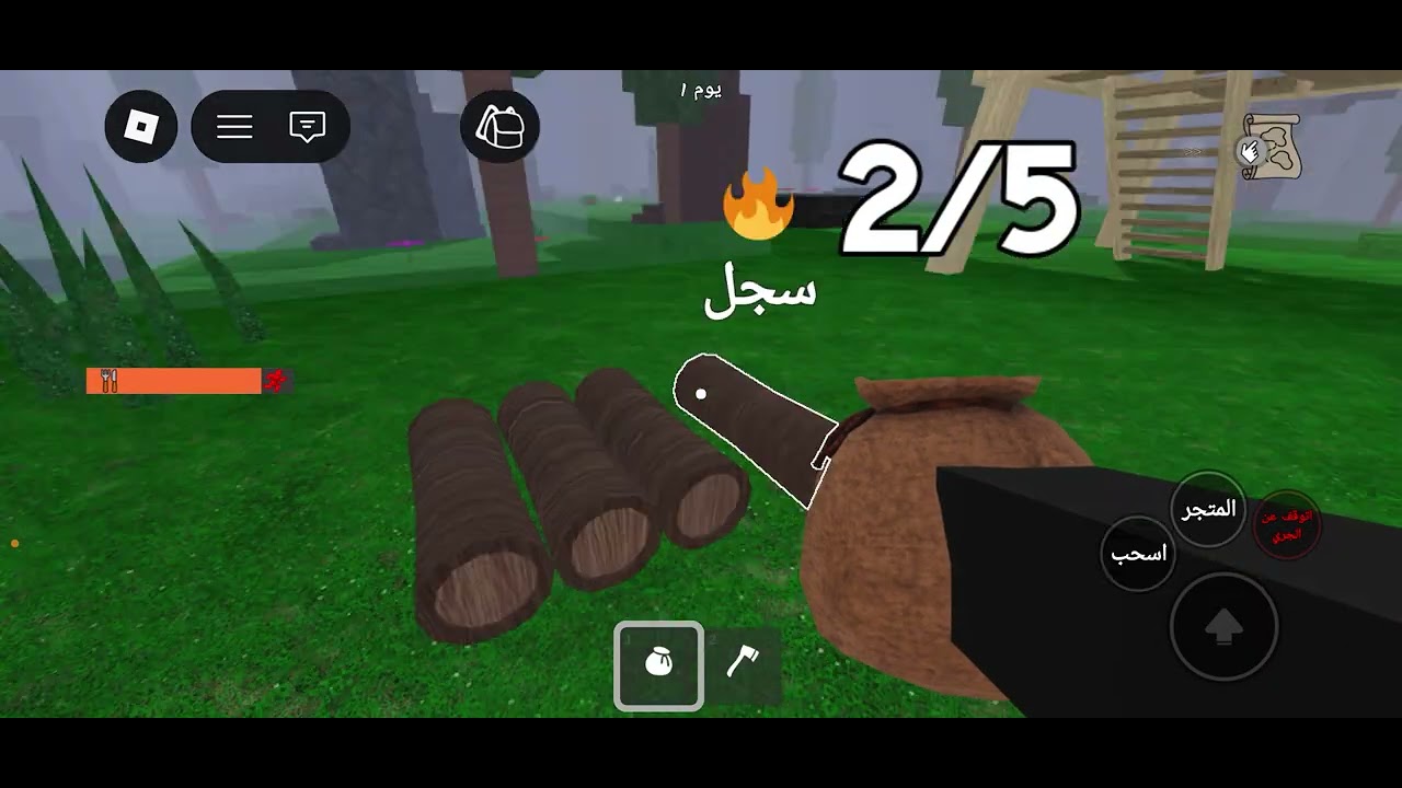 لعبت 99 ليله بالغابه مع متابعين ❤️