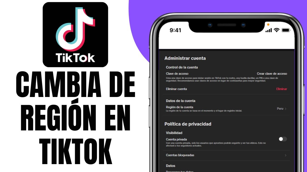 Por qué No Puedo CAMBIAR De Región En TIKTOK Solución - YouTube