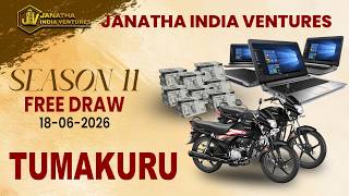 LIVE:JANATHA INDIA VENTURES NEW SEASON 11 TUMAKURU (FREE DRAW )TIME 8:30 PM