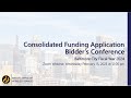 Consolidated Funding Application FY 2024 Bidder Conference