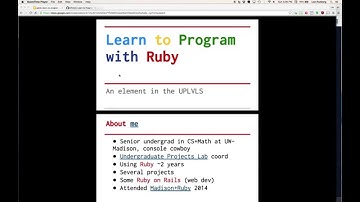 UPLVLS: Learn to Program with Ruby