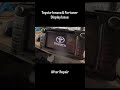 Toyota -Innova & Fortuner Display Issue