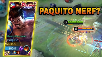 PAQUITO 3 STACKS NERF? | PAQUITO DEADLY COMBO | TOP GLOBAL PAQUITO GAMEPLAY | MLBB