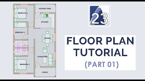 ArchiCAD 23 - Floor Plan Tutorial (Part 01)