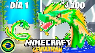 Sobrevivi 100 Dias como um LEVIATÃ no Minecraft HARDCORE!