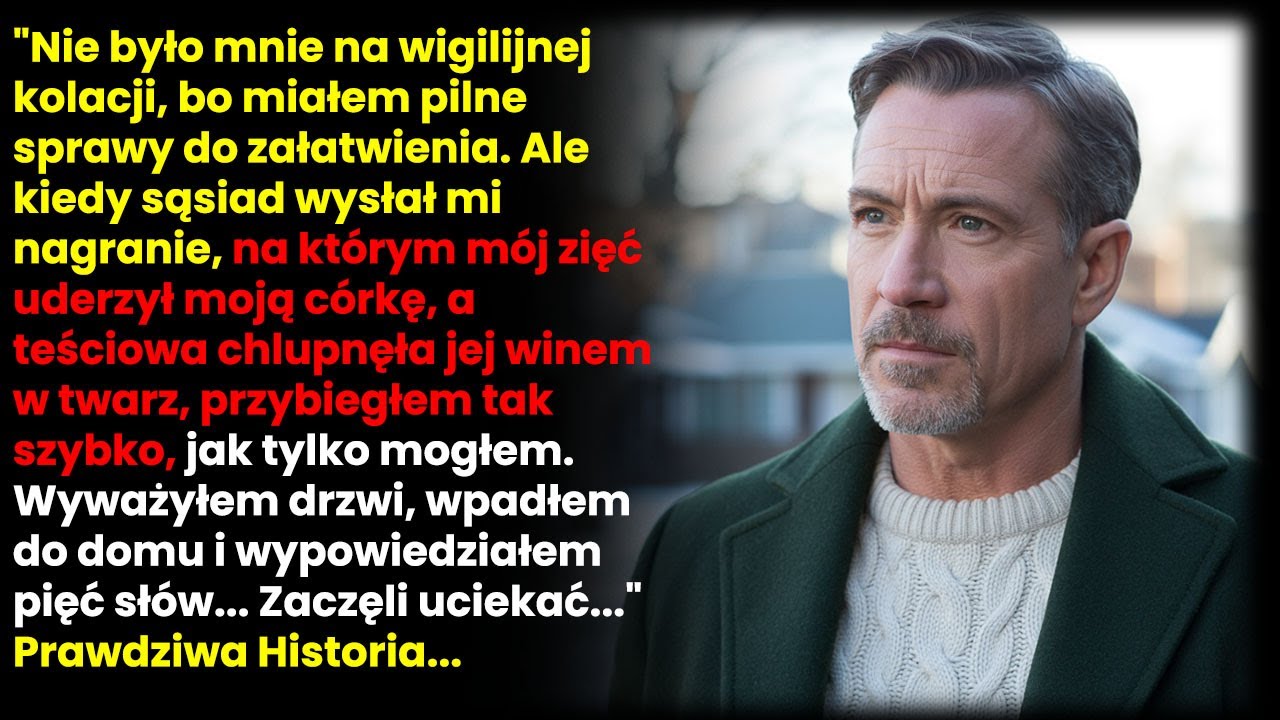 Telefon odebrałem w pokoju hotelowym, wpatrzony w dokumenty mediacyjne. Głos córki był zbyt jasny, zbyt szybki, gdy tłumaczyła, że nie przyjadę na Wigilię. „Dariusz jest tylko zestresowany pracą"...