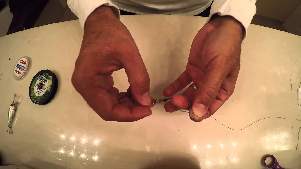 tie a swivel to fishing line