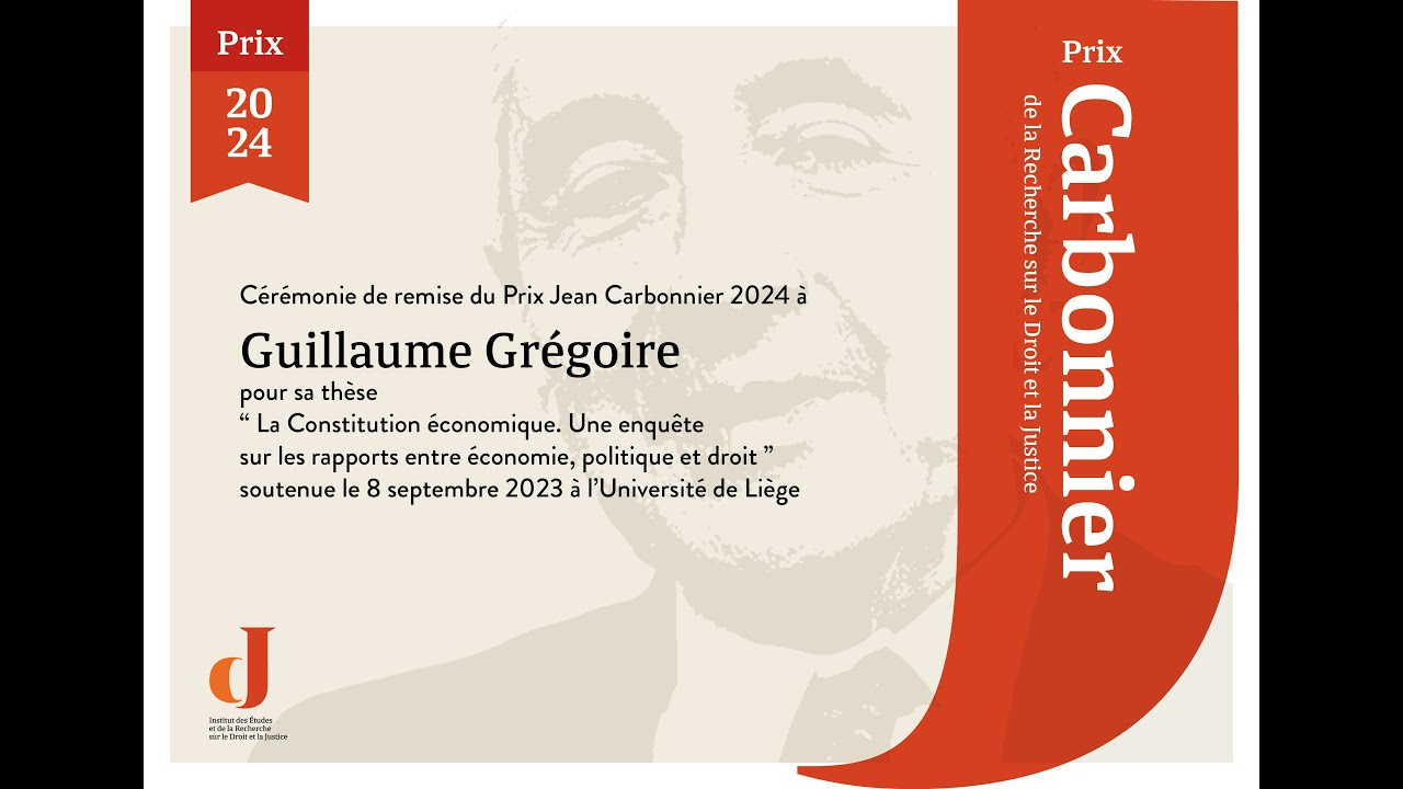 Cérémonie de remise du Prix Jean Carbonnier 2024