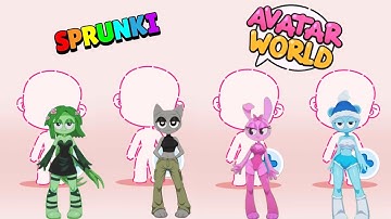 Creating Sprunki from Avatar World!#avatarworld #sprunki #tocaboca