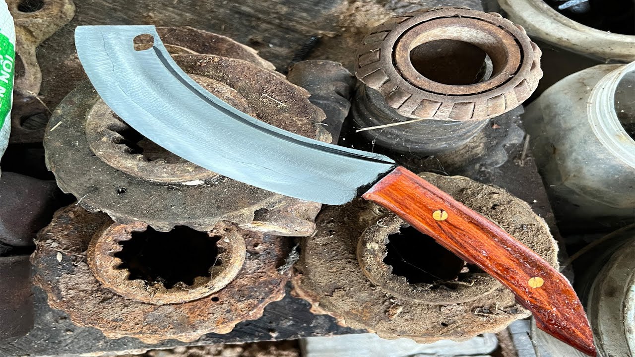 HOW TO MAKE KNIFE FROM OLD BEARING.