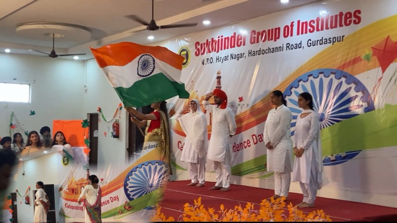 Independence Day 🇮🇳|Celebrating in sukhjinder group of institute 🏫 gurdaspur 🙃| Dance performance 🥳|