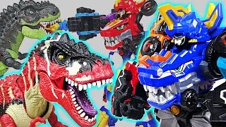 Dinosaurs Devil Attack! Lion Guard, Pororo are dangerous! Go! DinoCore Team! - DuDuPopTOY