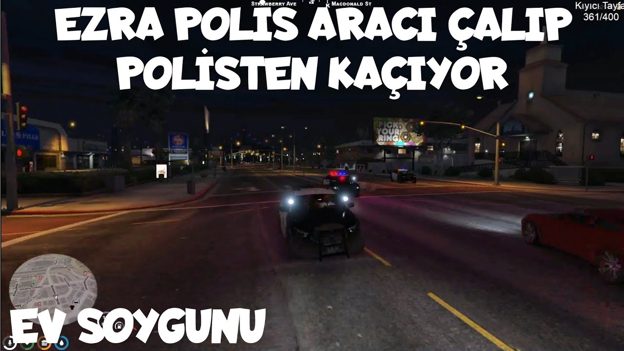 EZRA POLİS ARACI ÇALIP POLİSTEN KAÇIYOR | EV SOYGUNU | LİNEV RP GTA V EFSANE KAÇIŞ