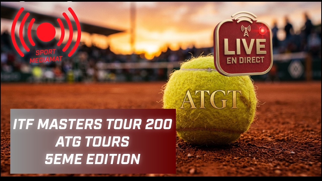 Miniature : 🔴 DIRECT (7h30) - Programme adapté ☀️ - ITF Masters 200 Seniors - ATG Tours (Jour 3)