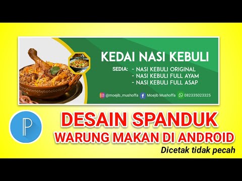 Desain Spanduk Warung Makan Di Hp Aplikasi Pixellab Part 6 Banners Design On The Pixellab Youtube