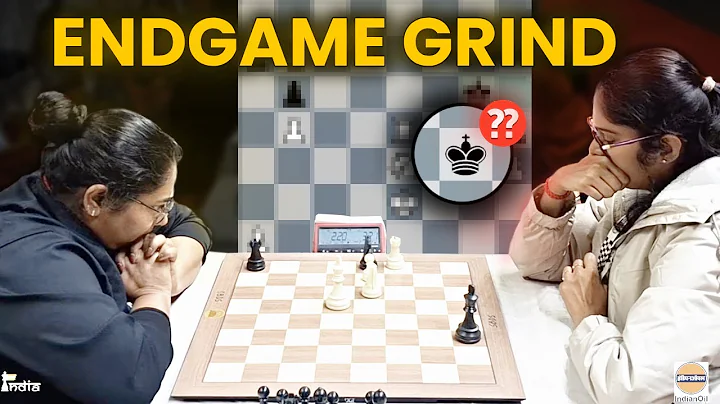 Grinding an equal Rook and Knight Endgame - WGM Mary Ann vs WGM Nandhidhaa