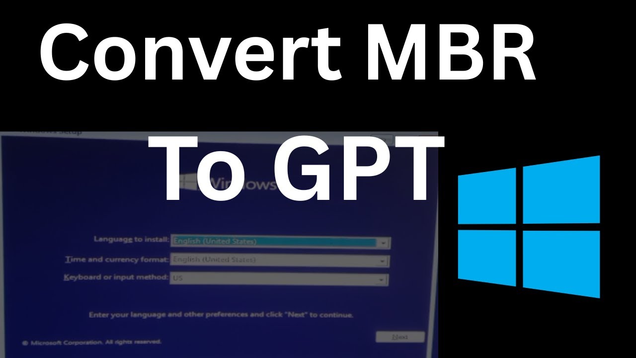 How to convert MBR to GPT during windows 10/8/7 Installation | 2025 ...