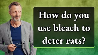 How do you use bleach to deter rats?