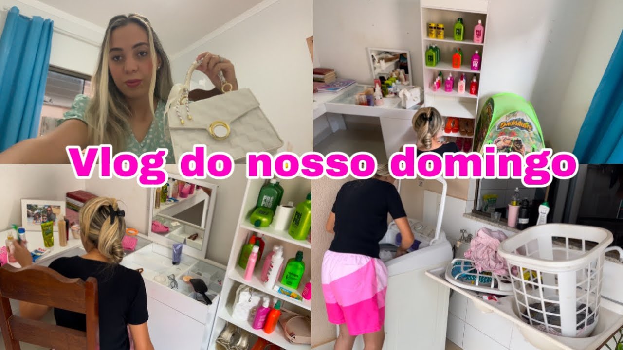 VLOG DE DOMINGO , FIQUEI LOIRONA, ORGANIZEI A CASA!🏡